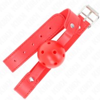 Kink Breathable Ball Gag Red - BDSM Pleasure