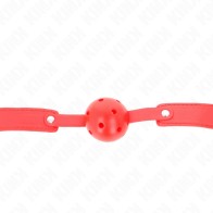 Kink Breathable Ball Gag Red - BDSM Pleasure