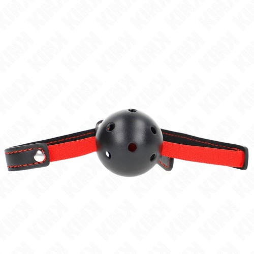 Kink Ball Gag 4.5cm Hollow with Elastic Belt - Submission Gear