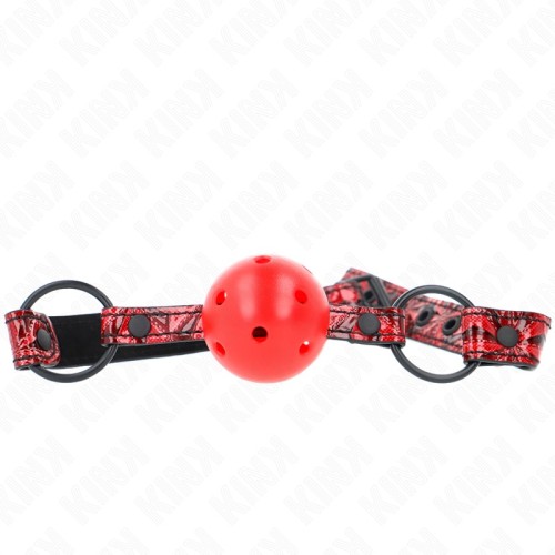 Kink Diamond Pattern Ball Gag for BDSM Play