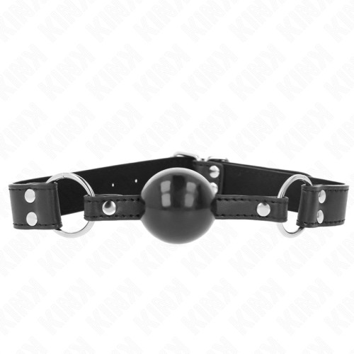 Kink Soft and Solid 4 cm Ball Gag with Faux Leather Strap