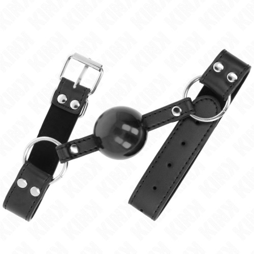 Kink Soft and Solid 4 cm Ball Gag with Faux Leather Strap