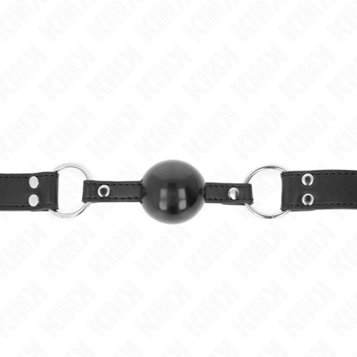 Kink Soft and Solid 4 cm Ball Gag with Faux Leather Strap