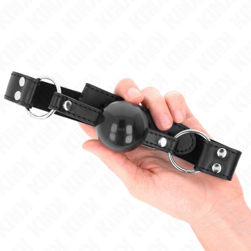 Kink Soft and Solid 4 cm Ball Gag with Faux Leather Strap