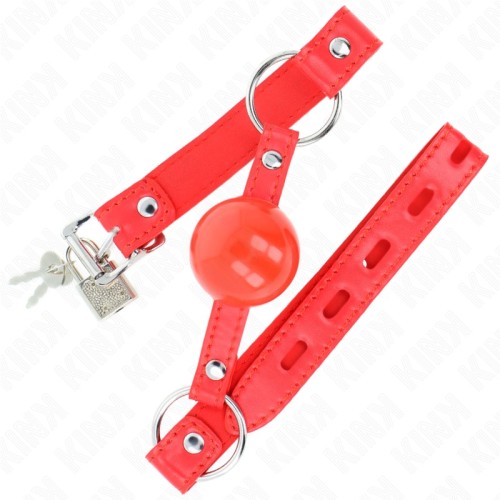 Kink Ball Gag with Lock for BDSM Play