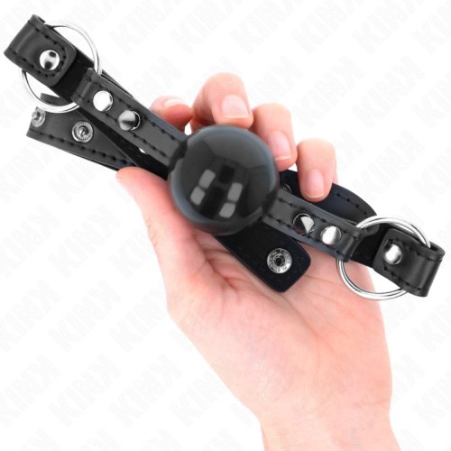 Kink Mordaza De Bola 4.5 Cm Transpirable Negro