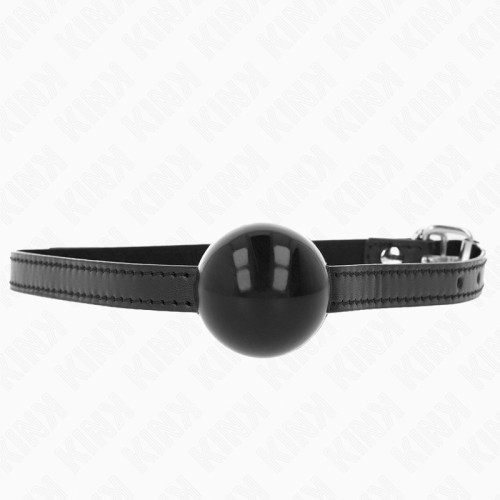 Kink Solid Simple Ball Gag 4Cm Black - Control Tool