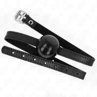 Kink Solid Simple Ball Gag 4Cm Black - Control Tool