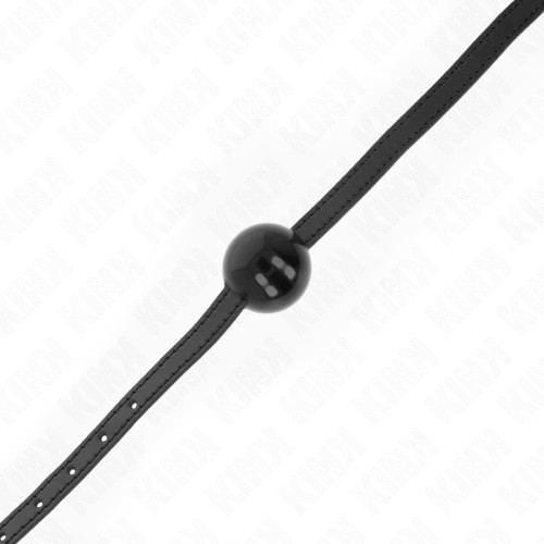 Kink Solid Simple Ball Gag 4Cm Black - Control Tool