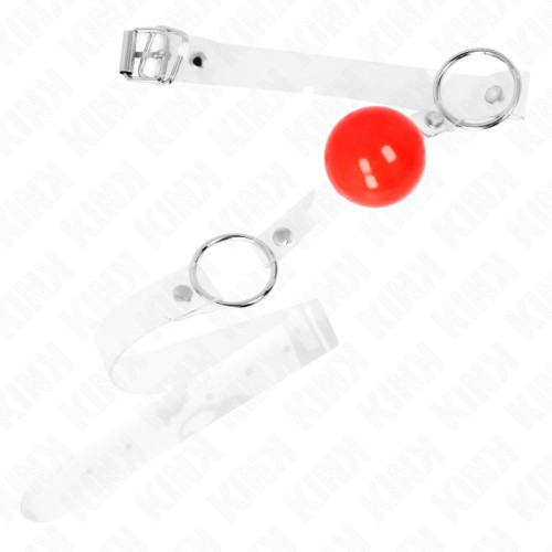 Kink Adjustable Red PVC Ball Gag