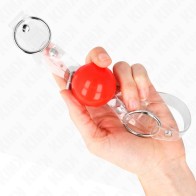 Kink Adjustable Red PVC Ball Gag