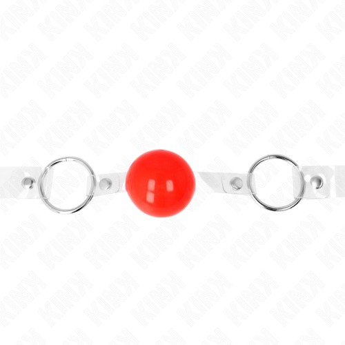 Kink Adjustable Red PVC Ball Gag