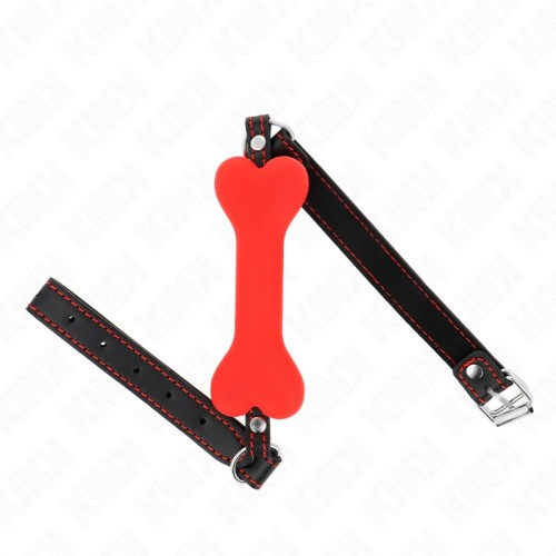 KINK Bone Gag Red - Ultimate Restraint and Comfort