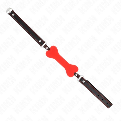 KINK Bone Gag Red - Ultimate Restraint and Comfort