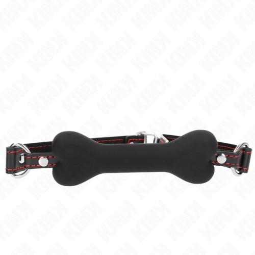 Kink Bone Gag 12 Cm Black - BDSM Pleasure