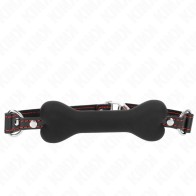 Kink Bone Gag 12 Cm Black - BDSM Pleasure