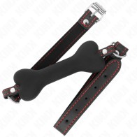 Kink Mordaza De Hueso 12 Cm Negro - Placer BDSM