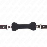 Kink Bone Gag 12 Cm Black - BDSM Pleasure