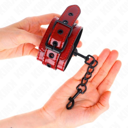 Kink Muñequeras Elegantes Rojo Oscuro