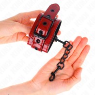 Kink Muñequeras Elegantes Rojo Oscuro