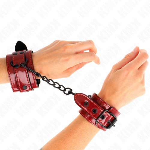 Kink Muñequeras Elegantes Rojo Oscuro