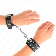 Kink - Adjustable Studded Wrist Restraints Black
