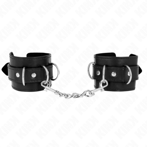 Adjustable D-Ring Wrist Cuffs for BDSM Pleasure