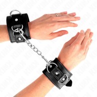 Adjustable D-Ring Wrist Cuffs for BDSM Pleasure