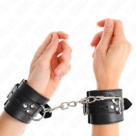 Kink Adjustable Black Wrist Restraints for Safe BDSM Experiences