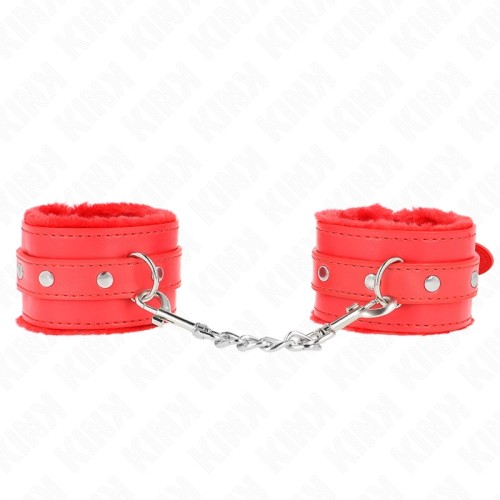 Kink Premium Padded Wrist Restraints Red