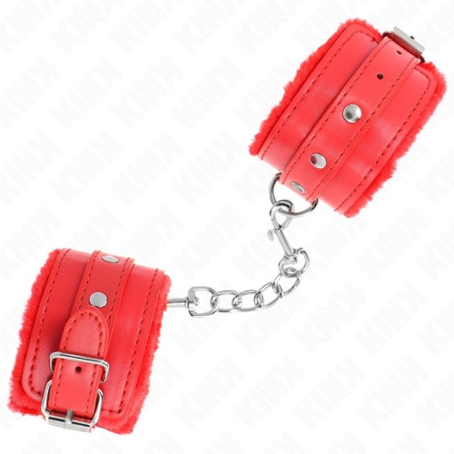 Kink Premium Padded Wrist Restraints Red