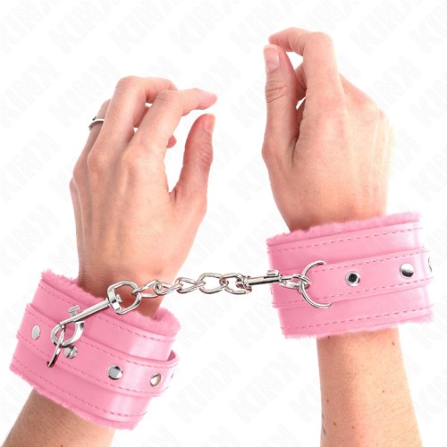 Kink - Muñequeras Rosa de Lujo para BDSM