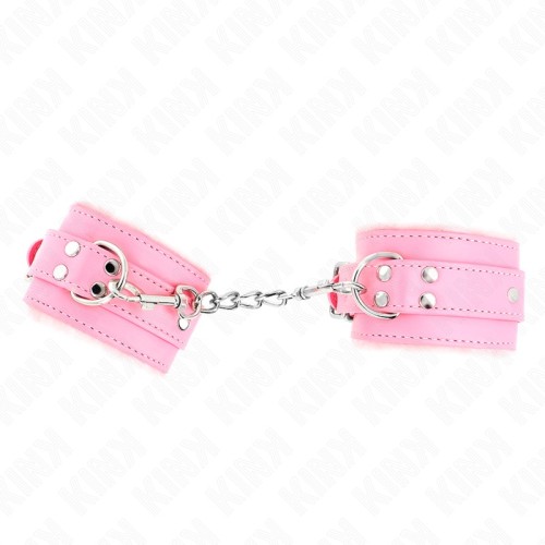 Kink Pink Fleece Wrist Restraints - Control and Comfort