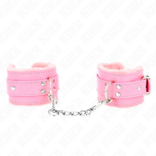 Kink Pink Fleece Wrist Restraints - Control and Comfort