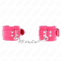 Kink Fuchsia Adjustable Wrist Cuffs | BDSM Comfort