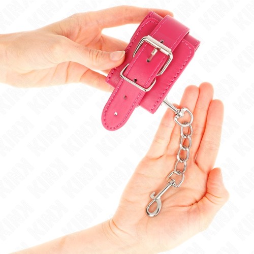 Kink Fuchsia Adjustable Wrist Cuffs | BDSM Comfort