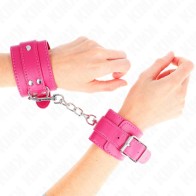 Kink Fuchsia Adjustable Wrist Cuffs | BDSM Comfort