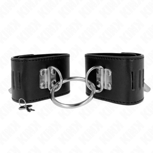 Kink Fixed Wrist Cuffs with Ring and Lock
