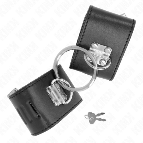Kink Fixed Wrist Cuffs with Ring and Lock