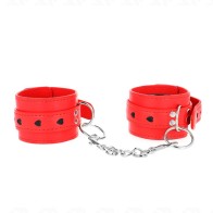 Kink Heart Studded Adjustable Wrist Cuffs