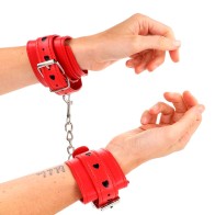 Kink Heart Studded Adjustable Wrist Cuffs