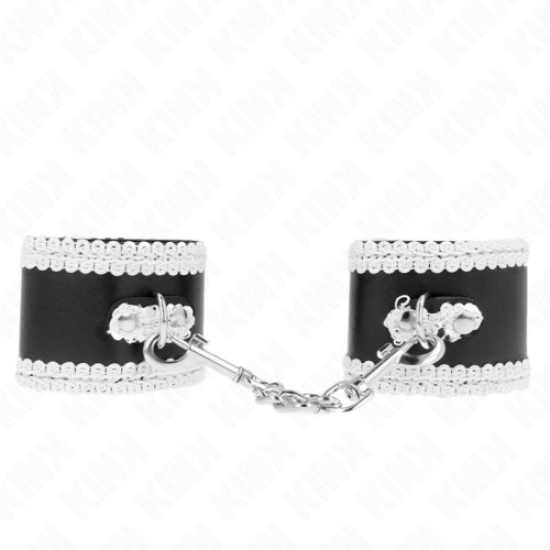Kink Adjustable Black Wrist Cuffs - Comfort and Style