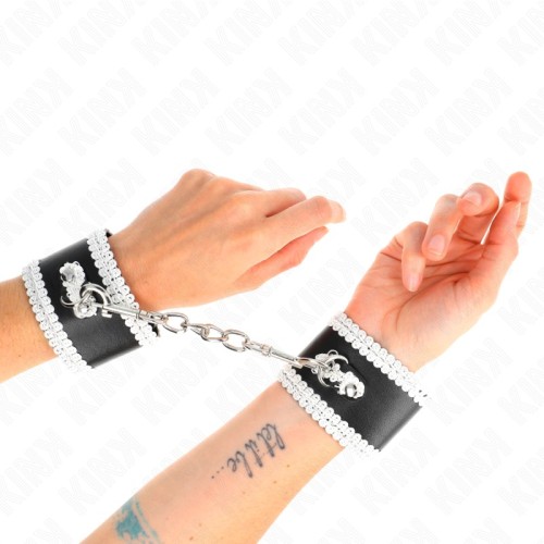 Kink Adjustable Black Wrist Cuffs - Comfort and Style