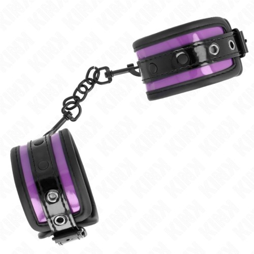 Kink Adjustable Neoprene Wrist Cuffs Purple
