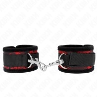 Kink Scandal Design Wrist Cuffs Red-Black - BDSM Gear