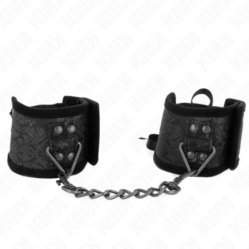 Muñequeras Negras Kink Elegantes Para Juegos BDSM