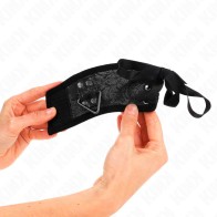 Muñequeras Negras Kink Elegantes Para Juegos BDSM