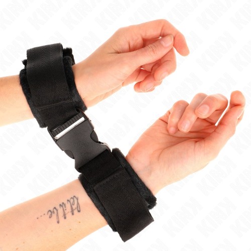 Adjustable Nylon Wrist Cuffs for BDSM Play