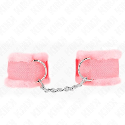 Muñequeras Forradas Rosa Ajustables de Kink
