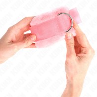 Muñequeras Forradas Rosa Ajustables de Kink